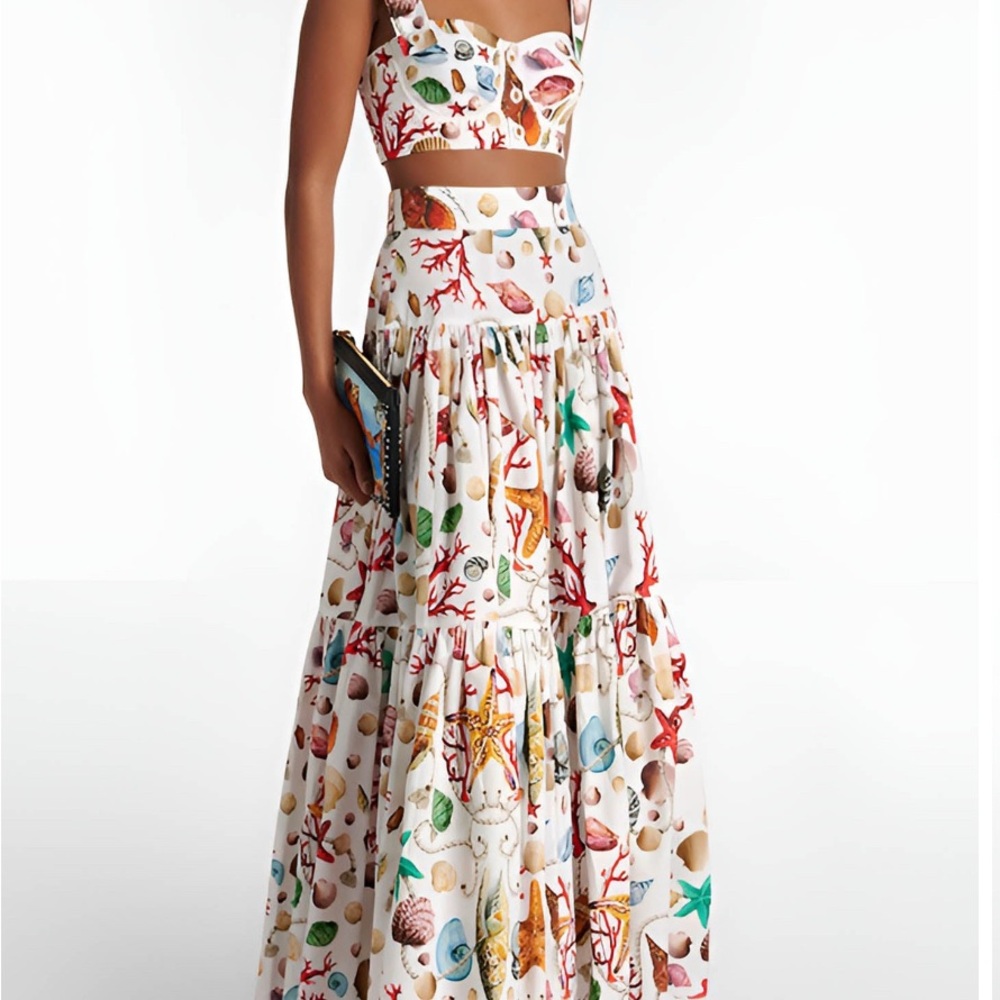 Stunning, NWT Printed Women's Skirt AND Top